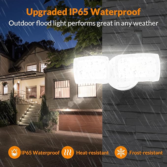 LEPOWER 28W 3000LM ‌LED Security Flood Light‌ ‌Outdoor‌, Switch Controlled - Image 7