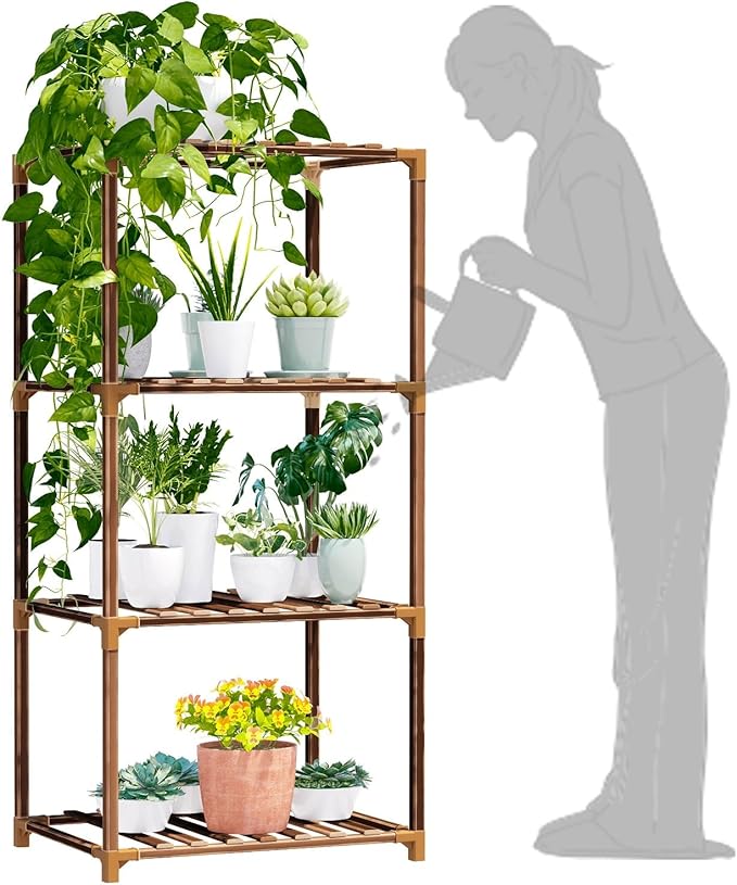 New England 4-Tier Wooden Plant Stand by NewEnglandStories