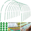 60Pcs Greenhouse Hoops Grow Tunnel Wide, 8FT Rust-Free Fiberglass Support by WYRJXYB