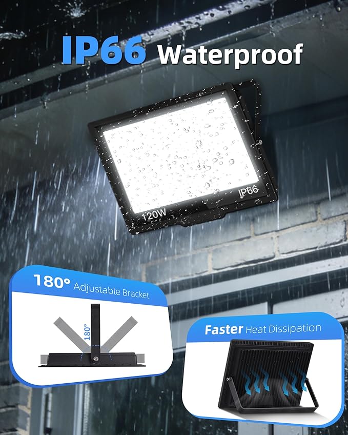 120W LED Flood Light Outdoor - Image 7