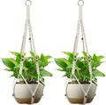 USLAI Macrame Plant Hanger Indoor Outdoor, Fits 4 to 15 Inch Pots, Strong by USLAI