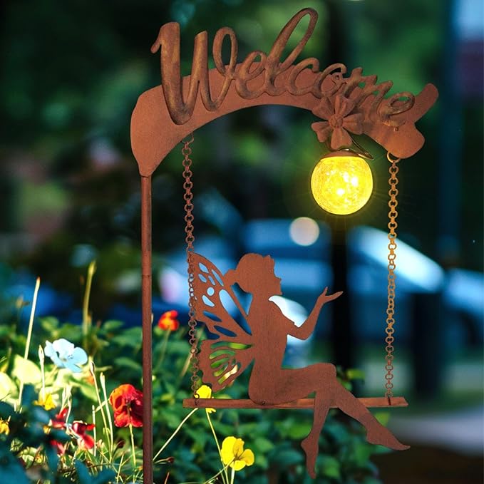 HONGLAND Solar Garden Lights Outdoor Decor, Solar Fairy Lights Outdoor Moon - Image 7