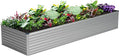 Vengarus 12x2x2FT Galvanized Raised Garden Bed Kit, Large Rectangle Elevated by Vengarus