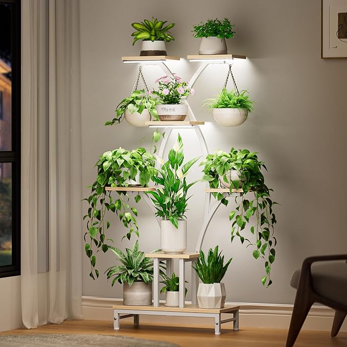 Plant Stand Indoor with Grow Lights - Image 2
