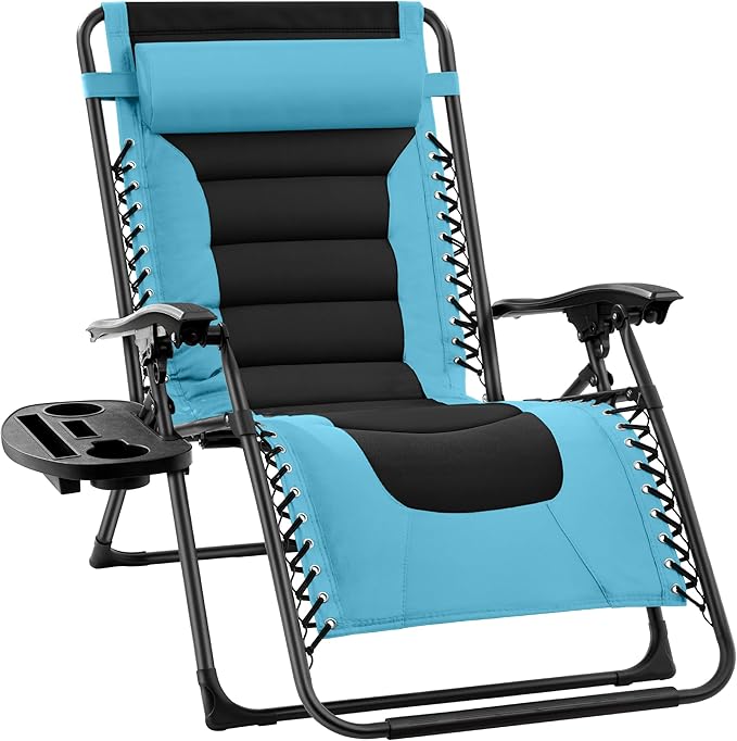 Best Choice Products Oversized Padded Zero Gravity Chair, Folding Outdoor Patio by BestChoiceProducts