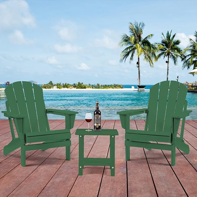 Adirondack Outdoor Side Table, 2-Tier Sturdy Patio End Table Weather Resistant - Image 6