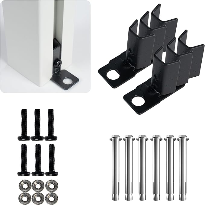 Kozyard Ground Mounting Kit for 3-Panel Privacy Screens – Perfect for Securing by Kozyard