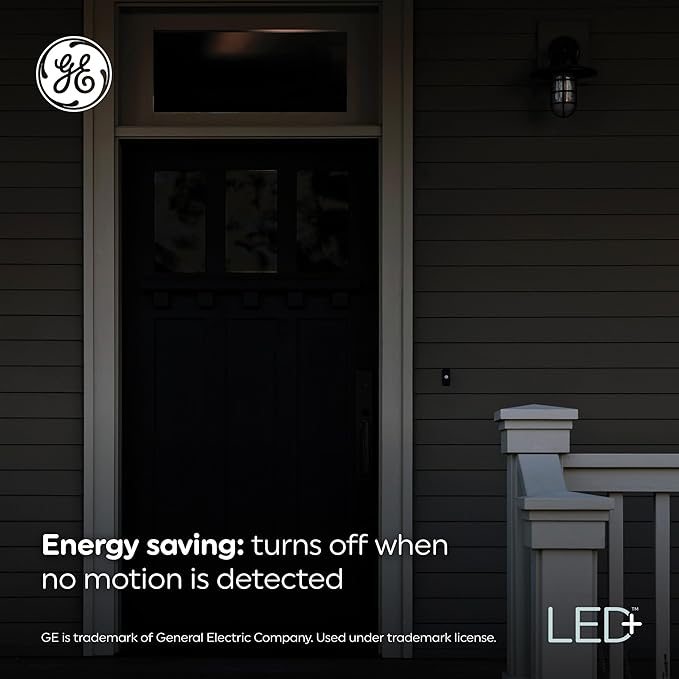 GE LED+ Motion Sensor LED Light Bulbs, PAR38 Outdoor Security Floodlight - Image 6
