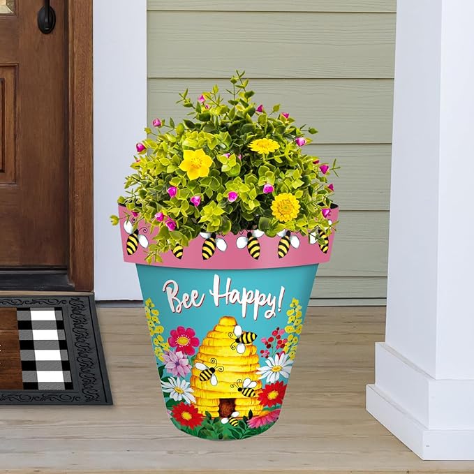 Briarwood Lane Bee Happy Beehive Large Planter - Image 2