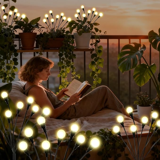 ALSO GO Solar Lights Outdoor, 2 Pack 16 LEDs Firefly Lights, Waterproof Solar - Image 9