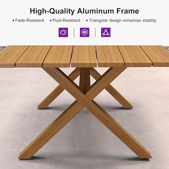 PURPLE LEAF 11 Pieces Patio Dining Set - Image 6