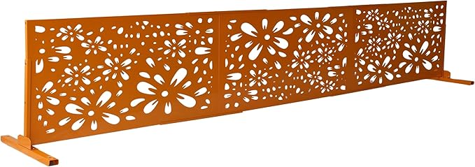 Oakland Living 6 ft. X 4 ft. Orange Freestanding Metal Privacy Screen Room - Image 6