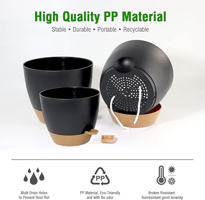 10/9/8 inch Self Watering Pots - Image 5