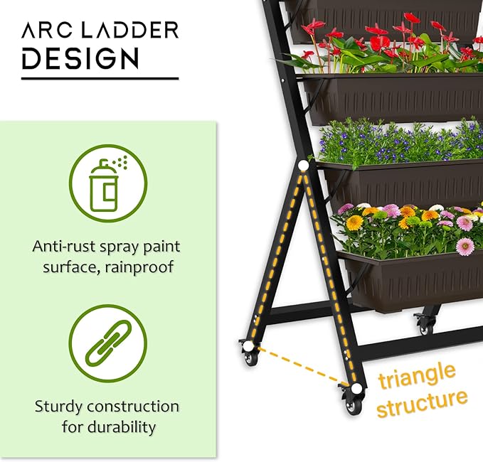 G TALECO GEAR Vertical Garden Planter, Vertical Raised Garden Bed Planter Box - Image 3