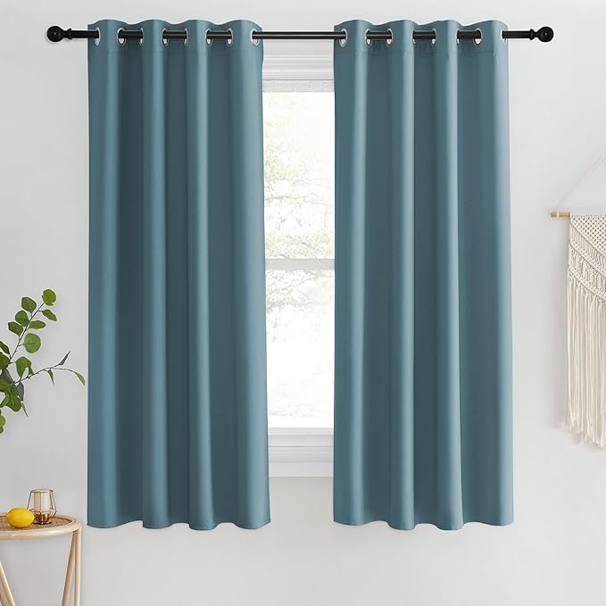NICETOWN Blackout Short Curtain 63 inches Long by NICETOWN