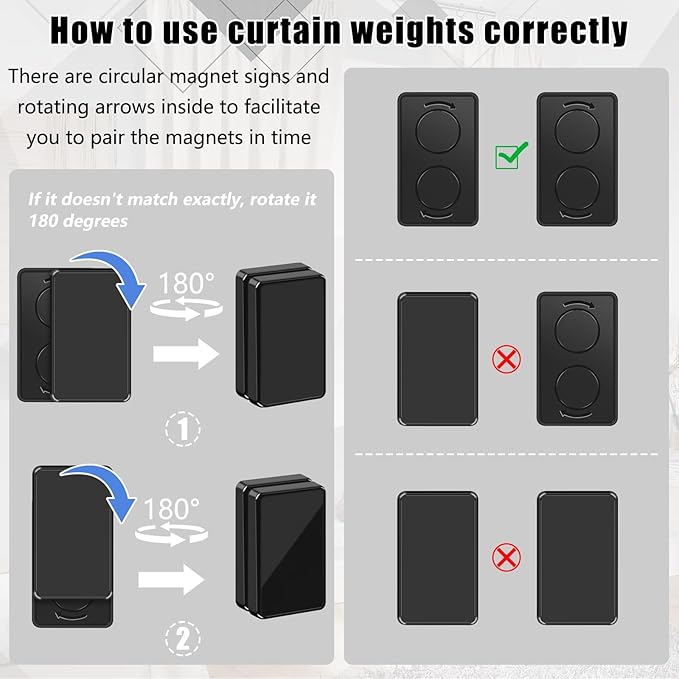 36 Pcs Outdoor Curtain Weights, Plastic Wrapped Heavy Duty Curtain Weights - Image 6
