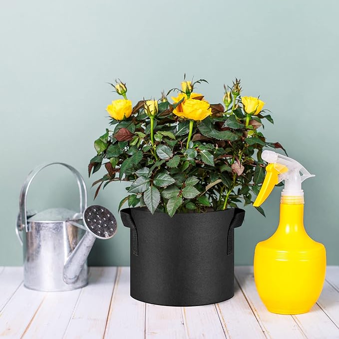 12-Pack 1 Gallon Thickened Non-Woven Grow Bags, Aeration Fabric Pots - Image 7
