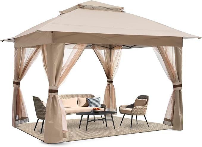 COOSHADE 13x13 Pop Up Gazebo Tent Outdoor Canopy Patio Shelter by COOSHADE