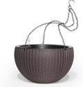 Dexceder 9 Inch Self Watering Hanging Planters Indoor Outdoor, Thickened by Dexceder