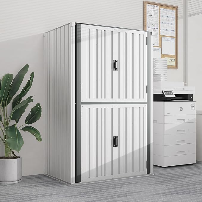 AECOJOY Outdoor Storage Cabinet Waterproof, Large Tall Vertical Outdoor - Image 7