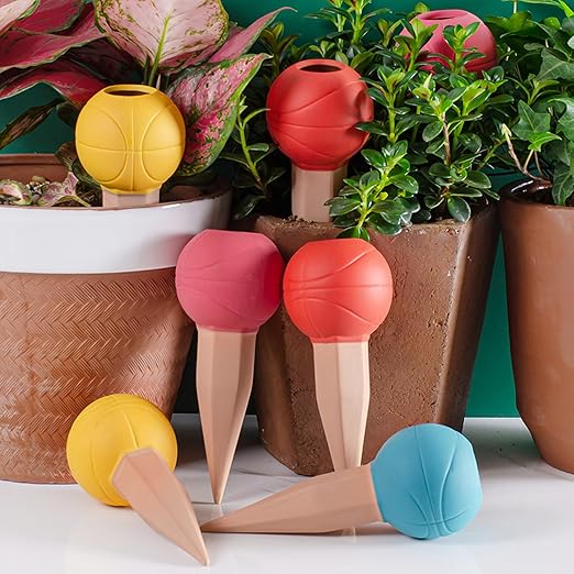 4 Pack Terracotta Watering Spikes, Vacation Self-Watering Planters Devices - Image 7