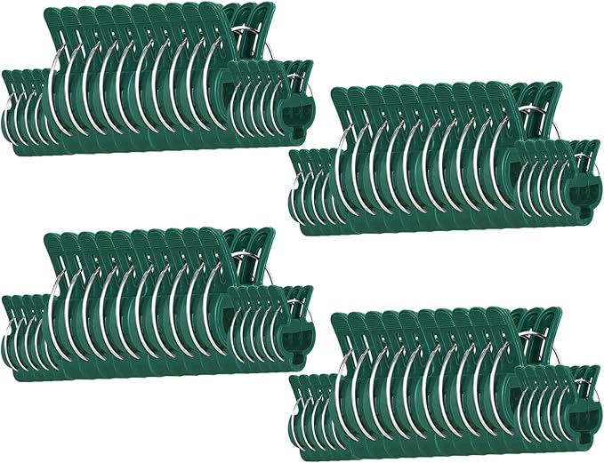 80 Pcs Plant Support Clips, Flower and Vine, Garden Tomato Plant Support Clips by Yinghezu