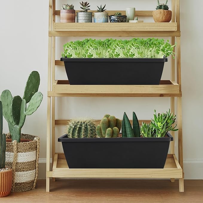 12Pcs 17Inches Rectangle Planter Box - Image 7