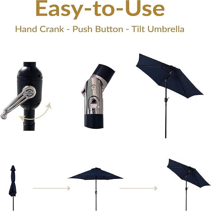 Sunnydaze Outdoor Patio Umbrella - Image 3