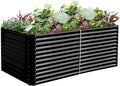 Land Guard 6x3x3ft Rectangular Galvanized Raised Garden Beds, Large-Capacity by LandGuard