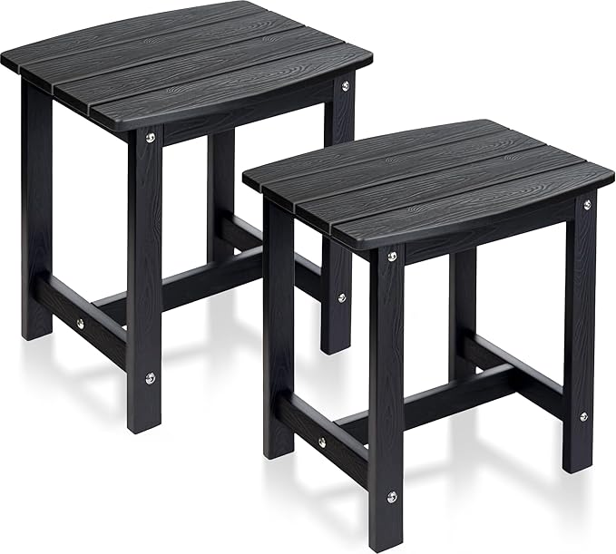 Y&M Outdoor Side Table, HIPS Adirondack Small Single Table, Waterproof Square by YM