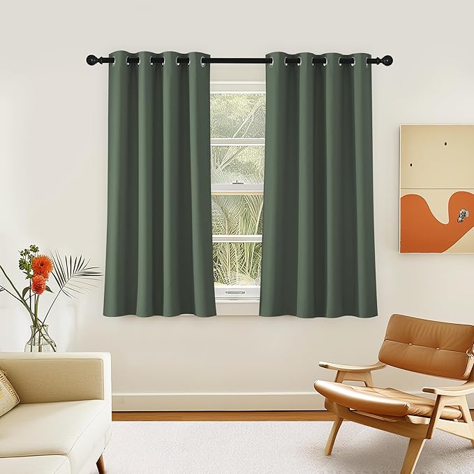 NICETOWN Room Darkening Short Curtain 54 inches Long by NICETOWN