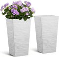 VEVOR Set of 2 Tall Planters for Outdoor Plants 23 inch, Modern Planters for by VEVOR