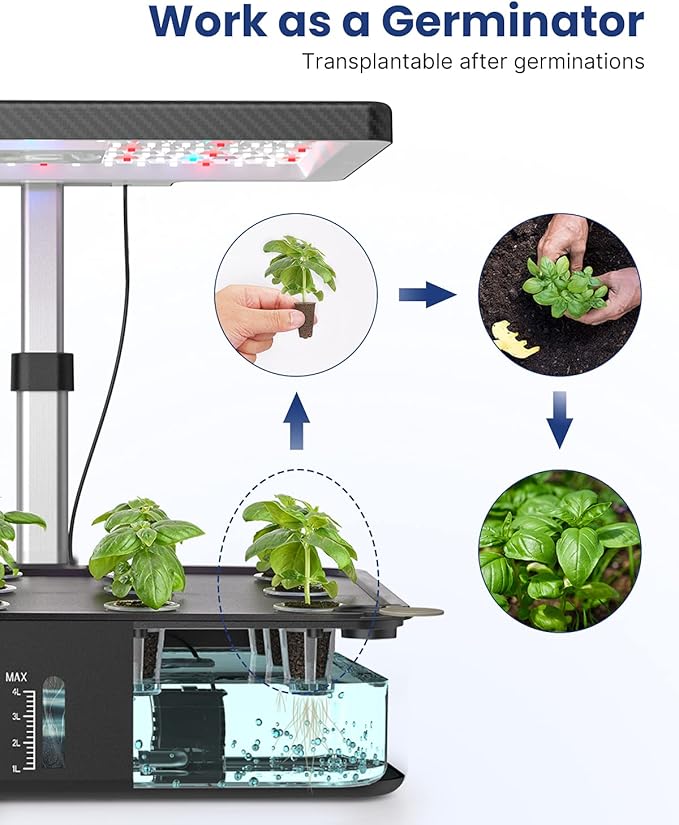 iDOO Hydroponics Growing System Kit 12Pods, Christmas Gifts - Image 6