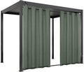 Easy-Going Linen Look Outdoor Curtains Waterproof Windproof Porch Curtains by Easy-Going