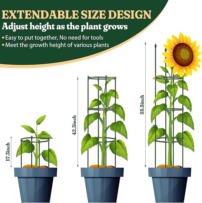Round Heavy Duty Tomato Cage - Image 3