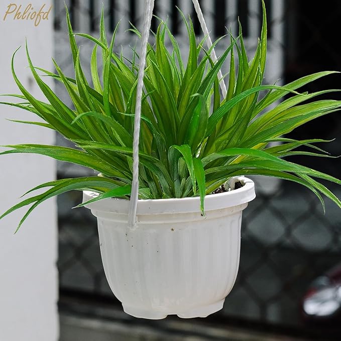 32 Pcs Artificial Grass Fake Plants 17.3in Outdoor Plants UV Resistant Faux - Image 5