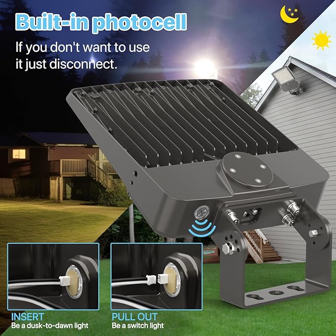 HYPERLITE LED Parking Lot Light - 200W 30000lm UL Listed Led Flood Lights - Image 6