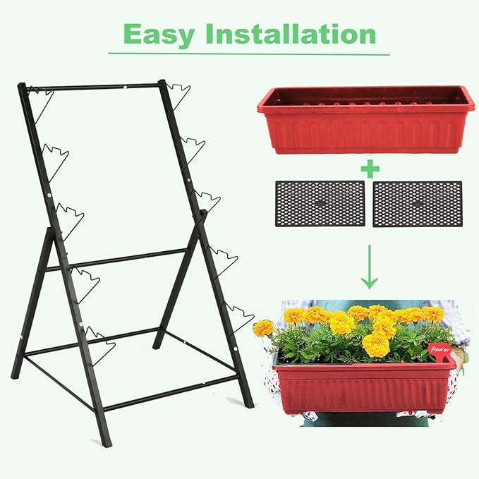 Homdox 5-Tier Elevated Garden Bed- Freestanding Vertical Raised Bed - Image 6