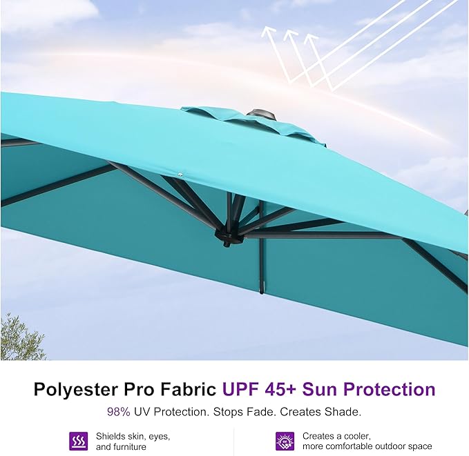 PURPLE LEAF Cantilever Umbrella - Image 6
