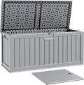 Patiowell 240 Gallon Large Outdoor Storage Box, Waterproof Deck Box by Patiowell