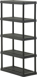 CX 5-Tier Heavy Duty Plastic Storage Shelves that Support up to 150lbs/shelf by Unknown