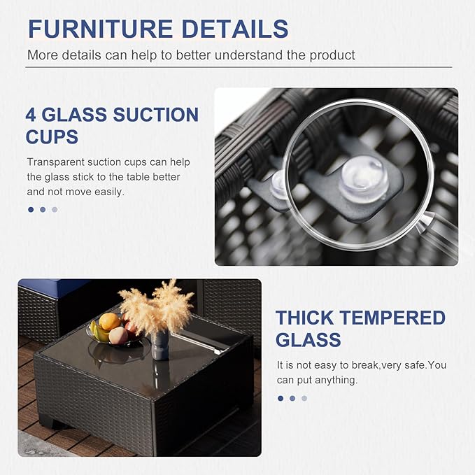 8 Piece Patio Furniture Set - Image 6