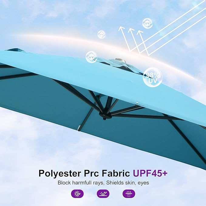PURPLE LEAF 8' X 8' Patio Umbrella - Image 7