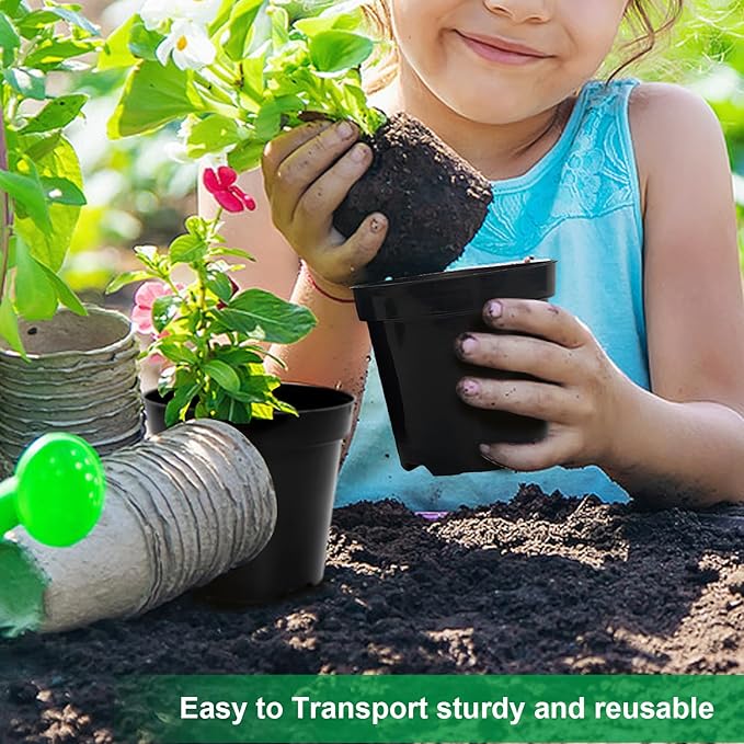 40 Pack 4 Inch Plant Nursery Pots - Image 6