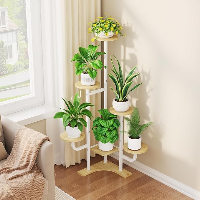 Corner Plant Stand with Grow Light - Image 2