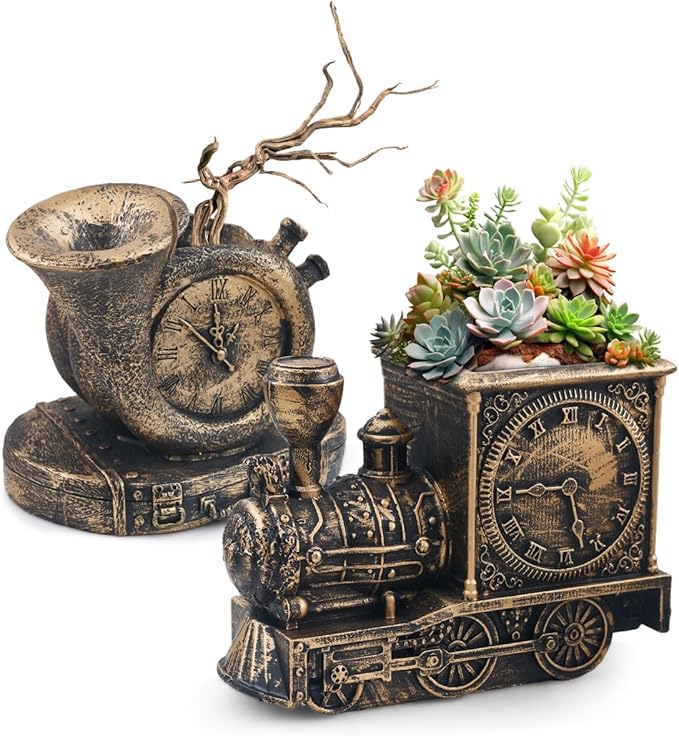 Retro-Style Succulent Pots by EnjoylifeChangelife