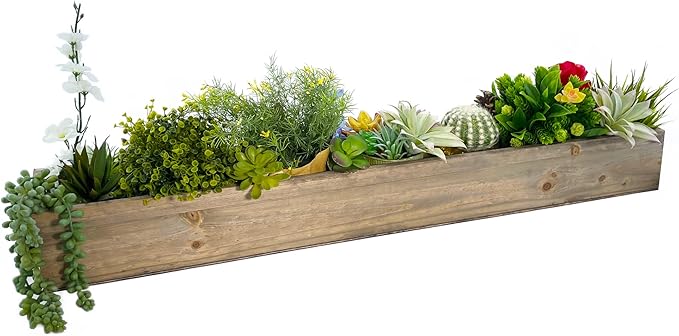 CYS EXCEL Rectangle Wood Planter Box - Image 3