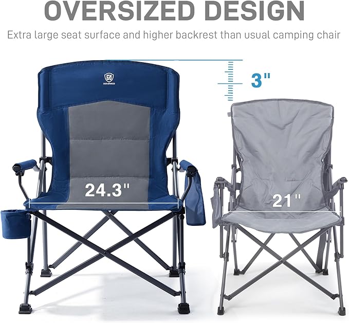 EVER ADVANCED Oversized Folding Camping Chair - Image 4