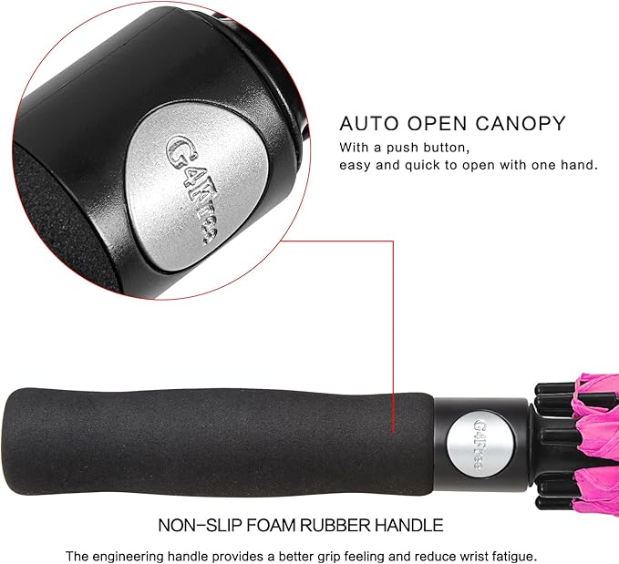 G4Free 47/54/62/68/72 Inch Automatic Open Golf Umbrella Oversize Extra Large - Image 7
