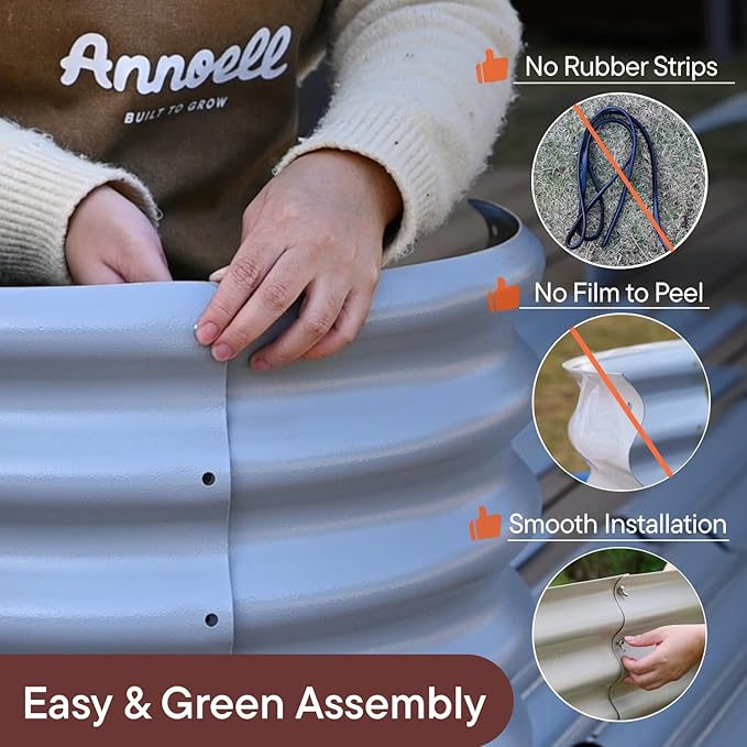 6-Pack 18” Tall Galvanized Raised Garden Beds – New Home Garden Layout - Image 4
